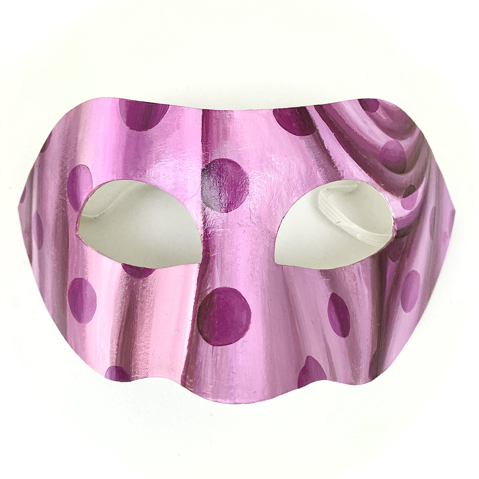 pink polka dots