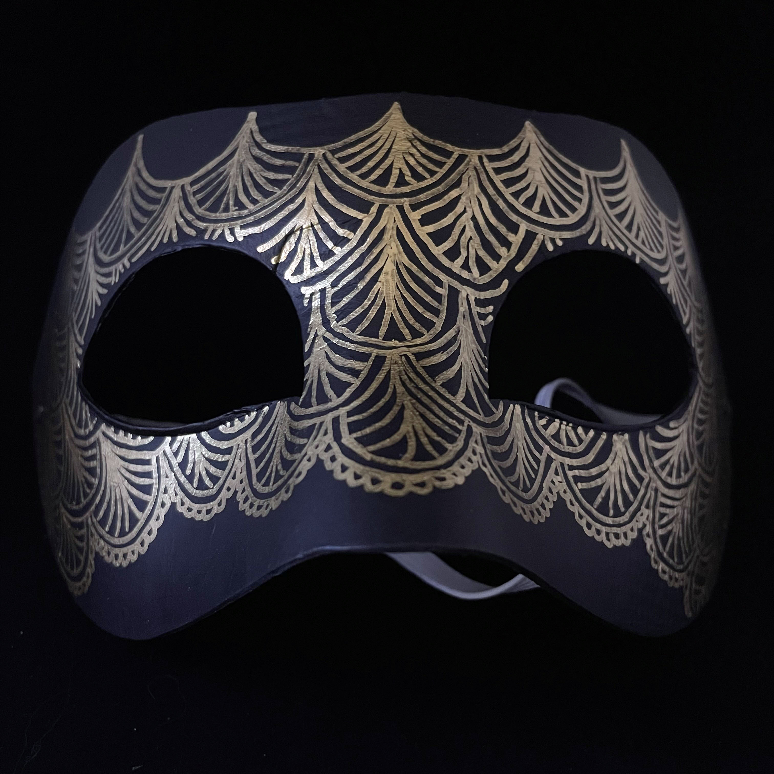 mask with lace pattern