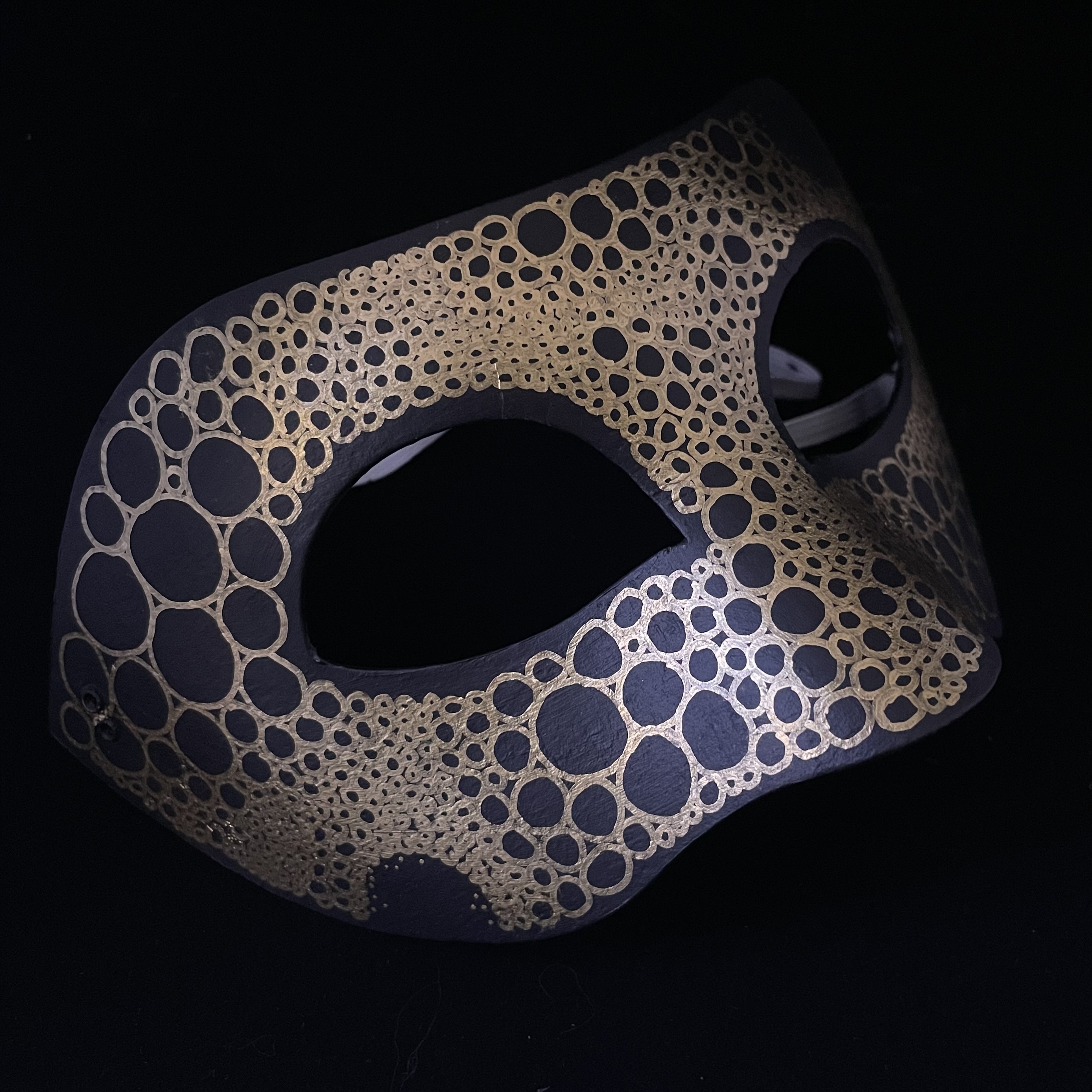 mask with bubbles houses