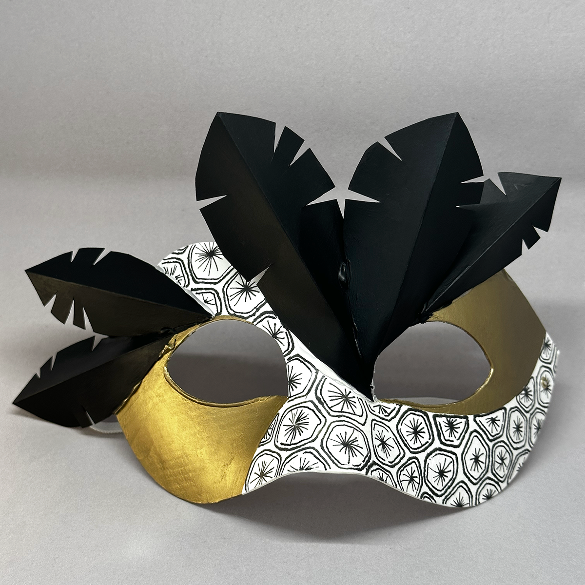 mask with Amsterdam houses