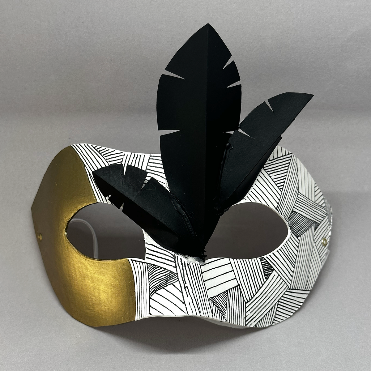 mask with lace pattern