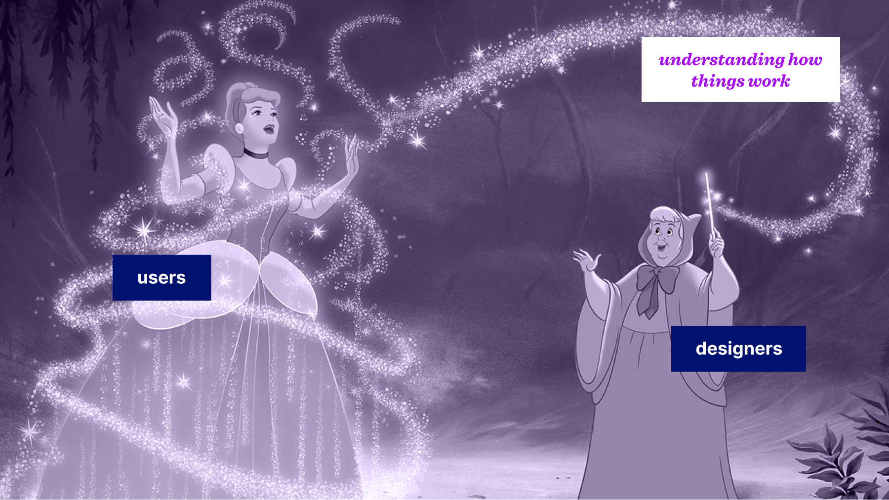 Cinderella's transformation from rags to ballgown enabled not by magic, but by understanding.